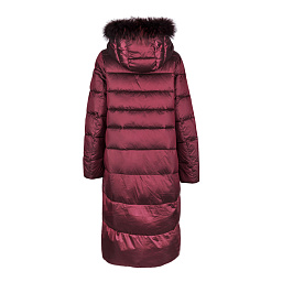 Куртка длинная с капюшоном с мехом Evacana фото № 2 цена